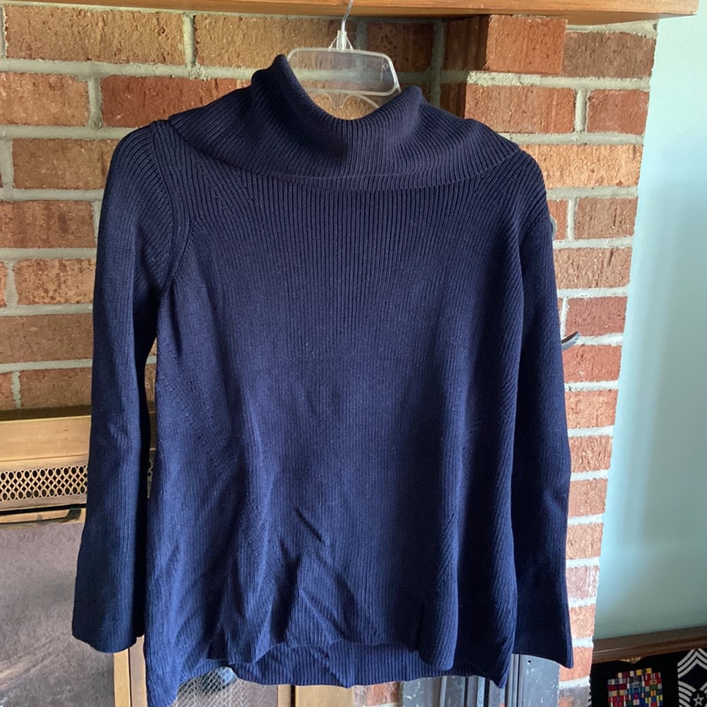 Talbots turtleneck cowl neck sweater size medium petite